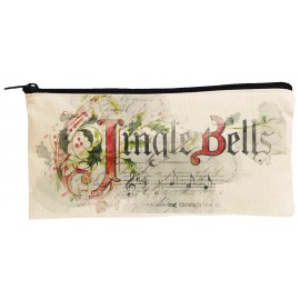 Custom Imprinted Canvas Anything Pouch with Black Zipper  Custom Imprinted Canvas Anything Pouch with Black Zipper
