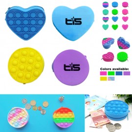 Custom Imprinted Pop-It Silicone Coin Purse