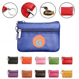 Leather Pocket Coin Pouch Custom Printed  Leather Pocket Coin Pouch Custom Printed