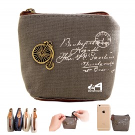 Custom Imprinted Canvas Coin Purse  Custom Imprinted Canvas Coin Purse