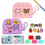 Custom Printed Lunee Mini PVC Charms Silicone Coin Purse