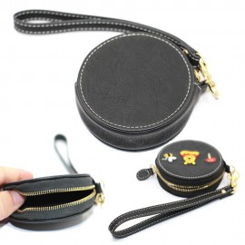 Logo Branded Leather Coin Purse Logo Branded Leather Coin Purse
