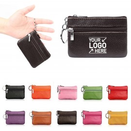 Mini Coin Purse With Key Ring Chain Custom Imprinted