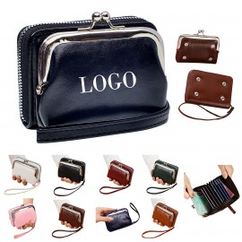 Ladies' Buckle PU Coin Purse Custom Printed