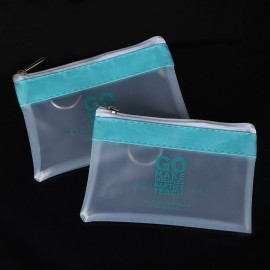 Custom Imprinted PVC Coin Purse / Key Pouch with Zipper  Custom Imprinted PVC Coin Purse / Key Pouch with Zipper