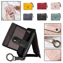 Logo Branded Mini Leather Purse  Logo Branded Mini Leather Purse