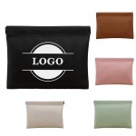 Custom Imprinted PU Travel Portable Zippered Self Sealing Makeup Bag