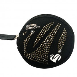 Logo Branded Sparkly Round Coin Purse/Keychain  Logo Branded Sparkly Round Coin Purse/Keychain