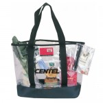 Custom Imprinted Clear Vinyl Tote Bag with Coin Purse