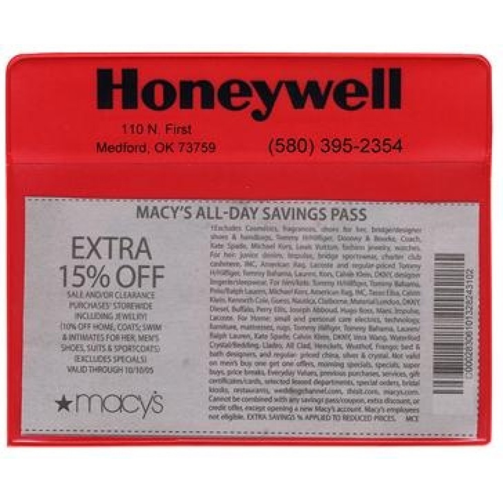 Magnetic Backed Coupon Case Logo Branded