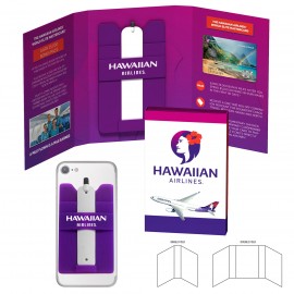 Tek Booklet with Silicone Phone Wallet with Stylus Stand Logo Branded  Tek Booklet with Silicone Phone Wallet with Stylus Stand Logo Branded