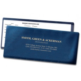 Logo Branded Foil-Stamped Vinyl Coupon/Insurance Holder (4"x 9") Logo Branded Foil-Stamped Vinyl Coupon/Insurance Holder (4"x 9")