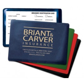 Logo Branded Vinyl Insurance Card Holders (Standard 4" x 5 5/8")  Logo Branded Vinyl Insurance Card Holders (Standard 4" x 5 5/8")