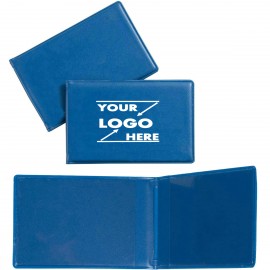 Driver License Card ID Holder With 2 Clear Sleeves Custom Printed