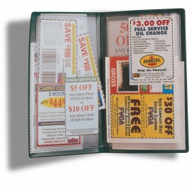 6-Pocket Vinyl Coupon Saver/ Holder Custom Imprinted