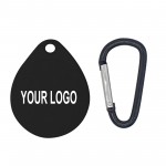 Silicone Cover for Air Tag Case with Carabiner 01 Logo Branded