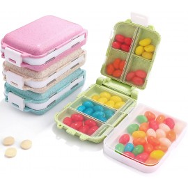 8 Compartment Travel Pill Organizer Box Logo Branded