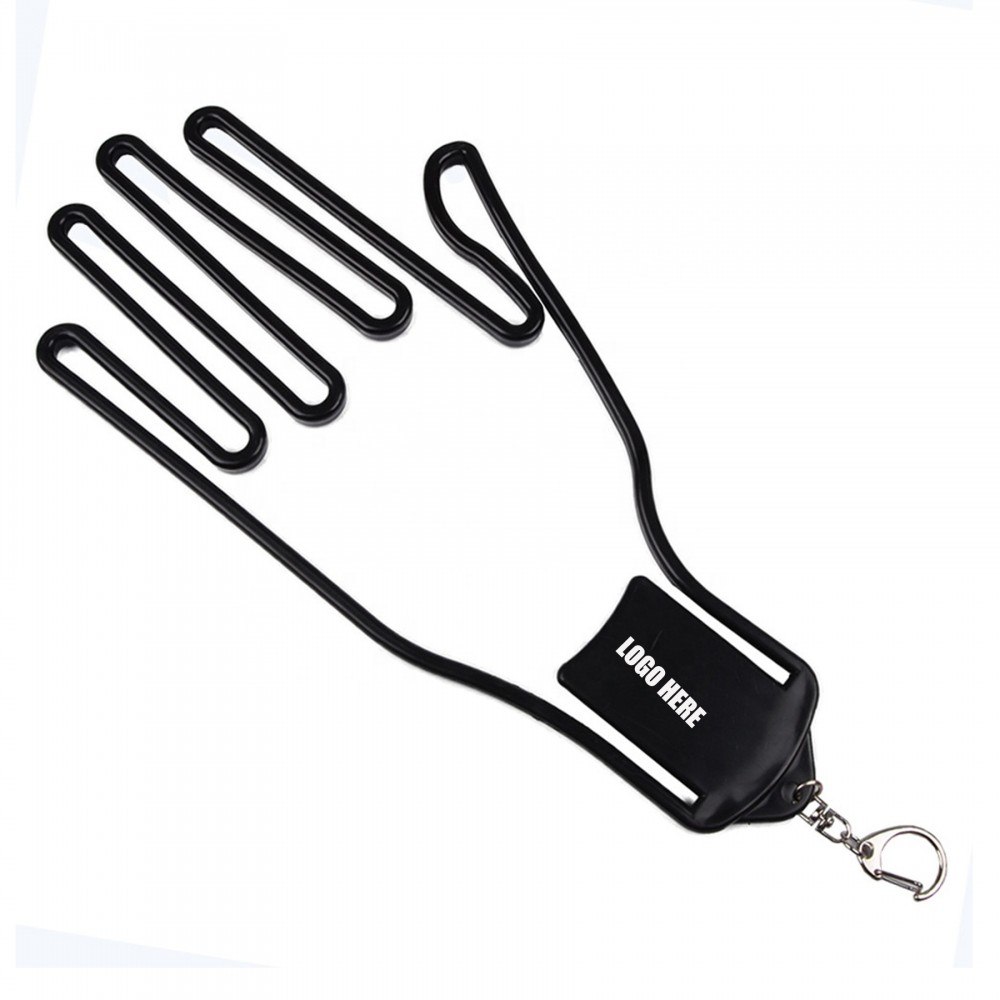 Logo Branded Gloves Holder Stretcher Keychain