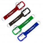 Square Carabiner with Plate and Key Ring Custom Printed
