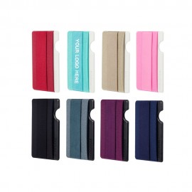 Cell Phone Card Holder W/ Elastic Strap Logo Branded