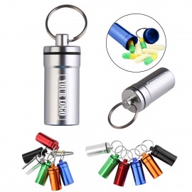 Logo Branded Pill Case Keychains  Logo Branded Pill Case Keychains