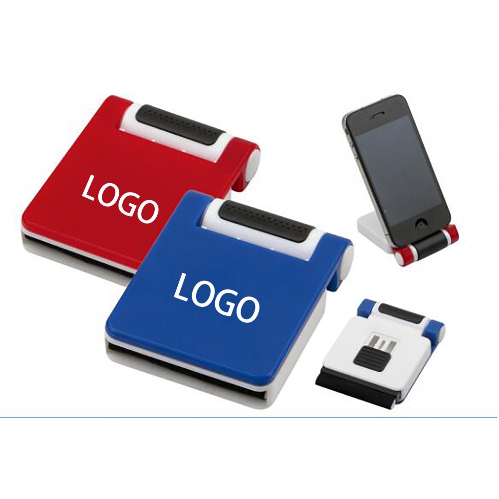 2 in 1 Phone Stand and Screen Cleaner Custom Imprinted 2 in 1 Phone Stand and Screen Cleaner Custom Imprinted