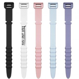 Custom Printed Silicone Cord Cable Ties