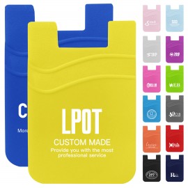 Custom Printed 2 Pockets Silicone Phone Wallet