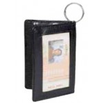 Double ID Holder w/Key Ring Logo Branded