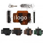 Custom Imprinted Tactical Style Leather Waist Belt Bag
