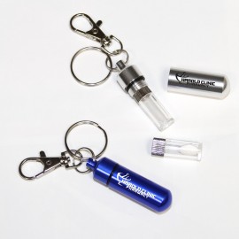 Anodized Aluminum Pill Case Keyring Custom Printed  Anodized Aluminum Pill Case Keyring Custom Printed