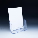 Clear Countertop and Wall Mount Brochure Holder for Literature up to 6"w Custom Printed