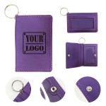 ID Card Holder Wallet with Keychain Logo Branded