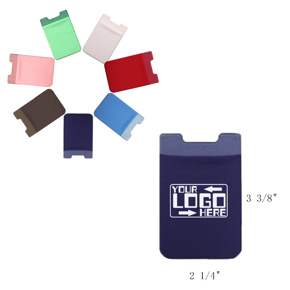 Custom Imprinted Spandex Fabric Phone Wallet/Pocket w/ One Color Print