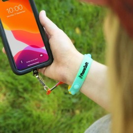 Logo Branded Silicone Pop-It Phone Wristlet & Key Holder