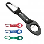 Carabiner Key Ring w/ Bottle Holder Logo Branded