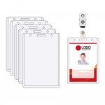 Vertical ID Badge Holder Custom Printed