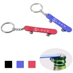 Custom Printed Skateboard Shape Beer Bottle Opener Key Chain