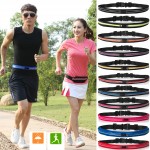 Sports Running Belt, Outdoor Dual Pouch Sweat Proof Reflective Slim Waist Pack for Men and Women Custom Printed