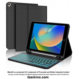 Logo Branded iBank  Bluetooth Keyboard Case compatible with iPad Air 11", iPad Pro 11" 2024