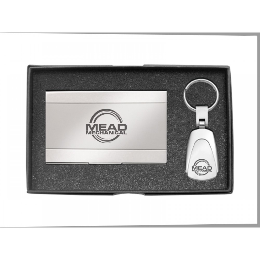 Cardholder and Key Tag Set Logo Branded