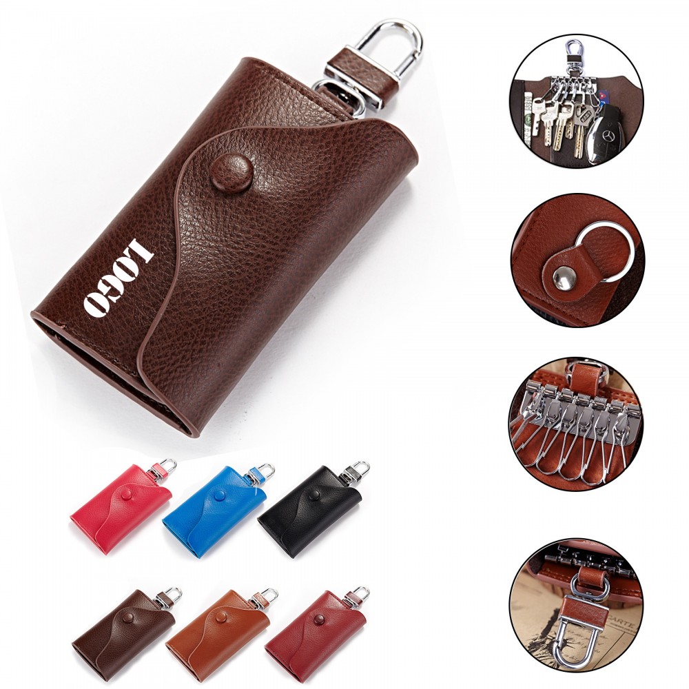 Genuine Leather Car Key Wallet Custom Imprinted Genuine Leather Car Key Wallet Custom Imprinted
