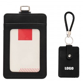PU Keychain 3 Pockets PU Leather Card Holder Custom Printed