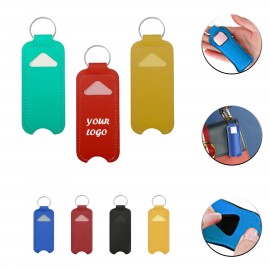 Logo Branded Keychain Lip Balm Holder