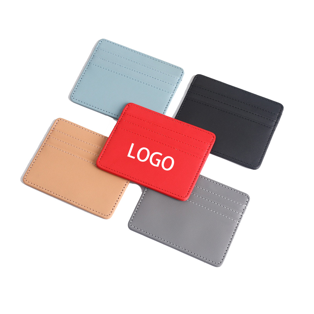 Leather Pocket Card Holder Custom Printed