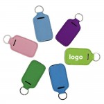 Logo Branded Neoprene Sanitizer Holder Keychain