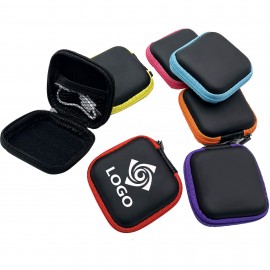 Custom Printed MOQ50 EVA Square Earbuds Carrying Case  Custom Printed MOQ50 EVA Square Earbuds Carrying Case