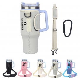 40oz Bottle Holder Pouch w/ Adjustable Shoulder Strap Custom Imprinted  40oz Bottle Holder Pouch w/ Adjustable Shoulder Strap Custom Imprinted