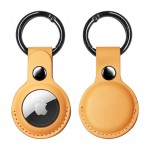 Logo Branded Custom Airtag Case Protective Leather Case for Apple Air tag Case Cover Key Ring Holder