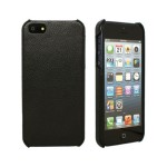 iBank(R) Black Genuine Leather Back Cover Case for iPhone 7/8 Logo Branded